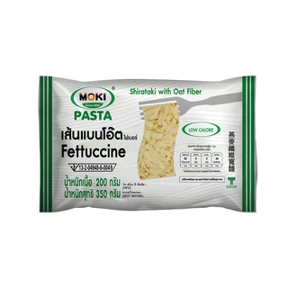 โมคิ เส้นแบนโอ๊ตไฟเบอร์ผสมบุก 200ก.MOKI OAT FIBERFETTUCCINE+KONJAC 200G.