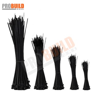 Cable Tie สายรัด เคเบิ้ลไทร์ หนวดกุ้ง แพ็ค100เส้น คุณภาพดี เหนียว หนา