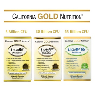 Probiotic, California Gold Nutrition, LactoBif Probiotics, 30 &amp; 60 Veggie Capsules