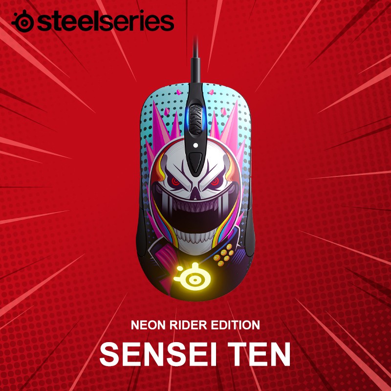 เมาส์เกมมิ่ง SteelSeries รุ่น Sensei Ten Neon Rider Edition  ประกันศูนย์ 1 ปี