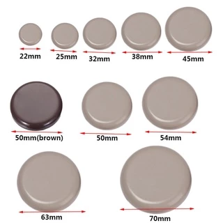 PUSHATH 4pcs เฟอร์นิเจอร์ขา Slider Pads รอบหนา Easy Move เก้าอี้อุปกรณ์โต๊ะโซฟา Self-Adhesive Anti Noisy