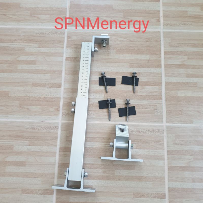 ขาปรับระดับโซล่าเซลล์ สามารถปรับความสูงได้ ในชุดประกอบด้วย ( รับน้ำหนักได้ไม่เกิน 60 กก ) ขายโดย SPNMenergy