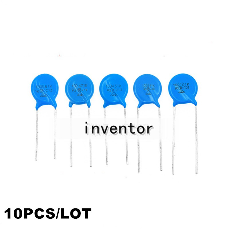 10PCS Varistor 10D270K 10D330K 10D390K 10D470K 10D820K 10D101K 10D241K 10D391K 10D431K 10D471K 10D51