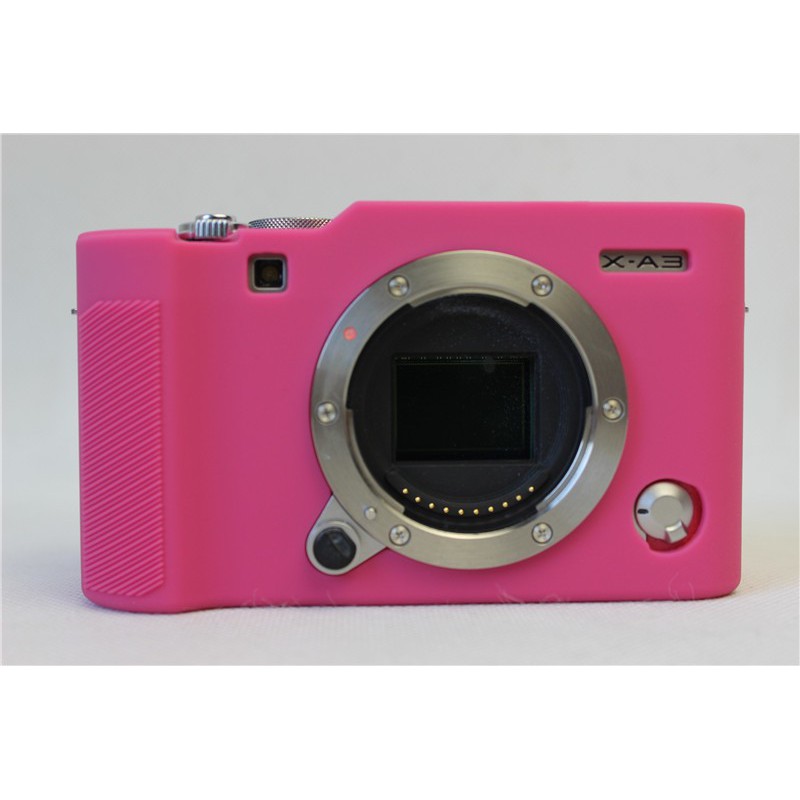 CILICONE CASE FUJI XA2,3,10 ROSE กระเป๋ากล้องกระเป๋าเคสครอบสำหรับ fuji xa2 xa1 xm1-2 xa10 Full case