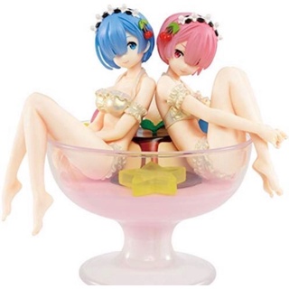 Ichibankuji PrizeA ReZero Rem&amp;Ram figure Pudding A la mode**ราคาพิเศษ 1,800 บาท**