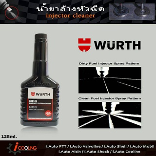 น้ำยาล้างหัวฉีด เวิร์ท WURTH น้ำยาทำความสะอาดวาล์วหัวฉีดดีเซล / น้ำยาล้างหัวฉีดดีเซล Injector Cleaner 125ml.