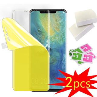 2pcs Huawei P40 Pro Mate 30pro Mate 20Pro P30 lite Mate 20 lite Mate 10 Pro ฟิล์มกันรอยนุ่มแบบเต็ม ฟิล์มไฮโดรเจล