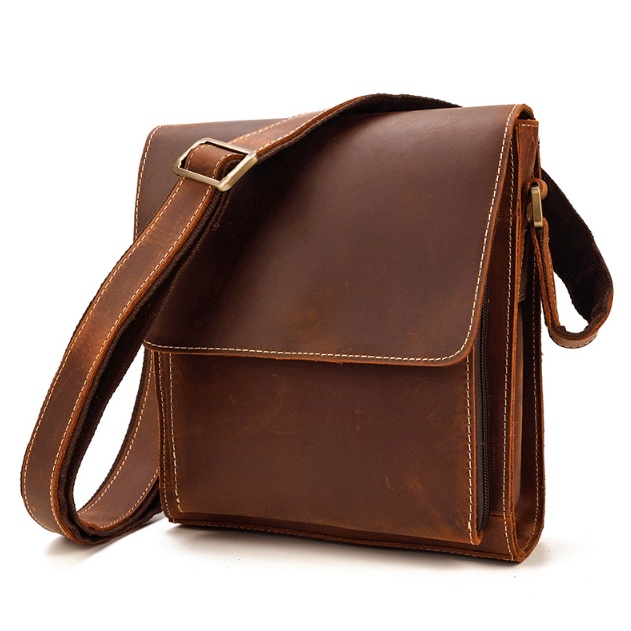 กระเป๋าหนังวัวแท้ สะพายข้าง สะพายไหล เหมาะสำหรับผู้ชาย Leather Bag for you รุ่น  BW01