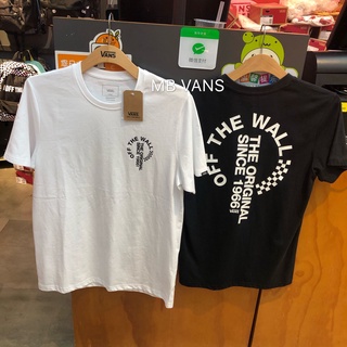 VANS เสื้อยืดแขนสั้น Vn0A3Twxblk/Vn0A3Twxwht สําหรับผู้ชายสีดําสีขาว