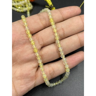 yellow Quartz beads ควอตซ์สีเหลือง