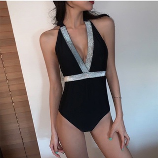 ✨Swimsuit_shop✨ พร้อมส่ง ชุดว่ายน้ำ วันพีช บิกินี่เอวสูง เซ็กซี่ สไตล์เกาหลี มีฟองน้ำและซับใน 💕 #YM2679