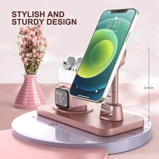 แท่นชาร์จ 3 in 1 สําหรับ Apple Watch IPhone 12 12 Pro 12 Pro Max