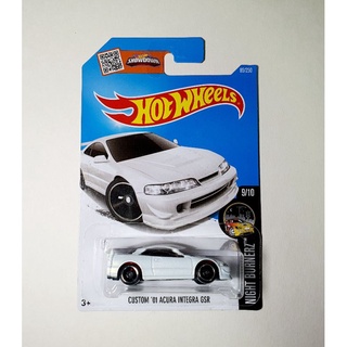 hot wheels CUSTOM 01 ACURA INTEGRA GSR สีขาว