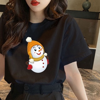เสื้อยืดสีขาว - CX การ์ตูนคริสมาสต์รูปแบบเสื้อยืดพิมพ์เสื้อยืดเสื้อยืดสําหรับผู้ชายผู้หญิงด้านบน