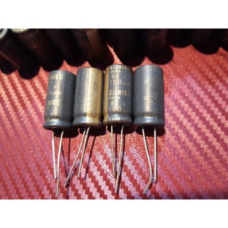 ตัวเก็บประจุ Elna Silmic II 100uf 63v capacitor