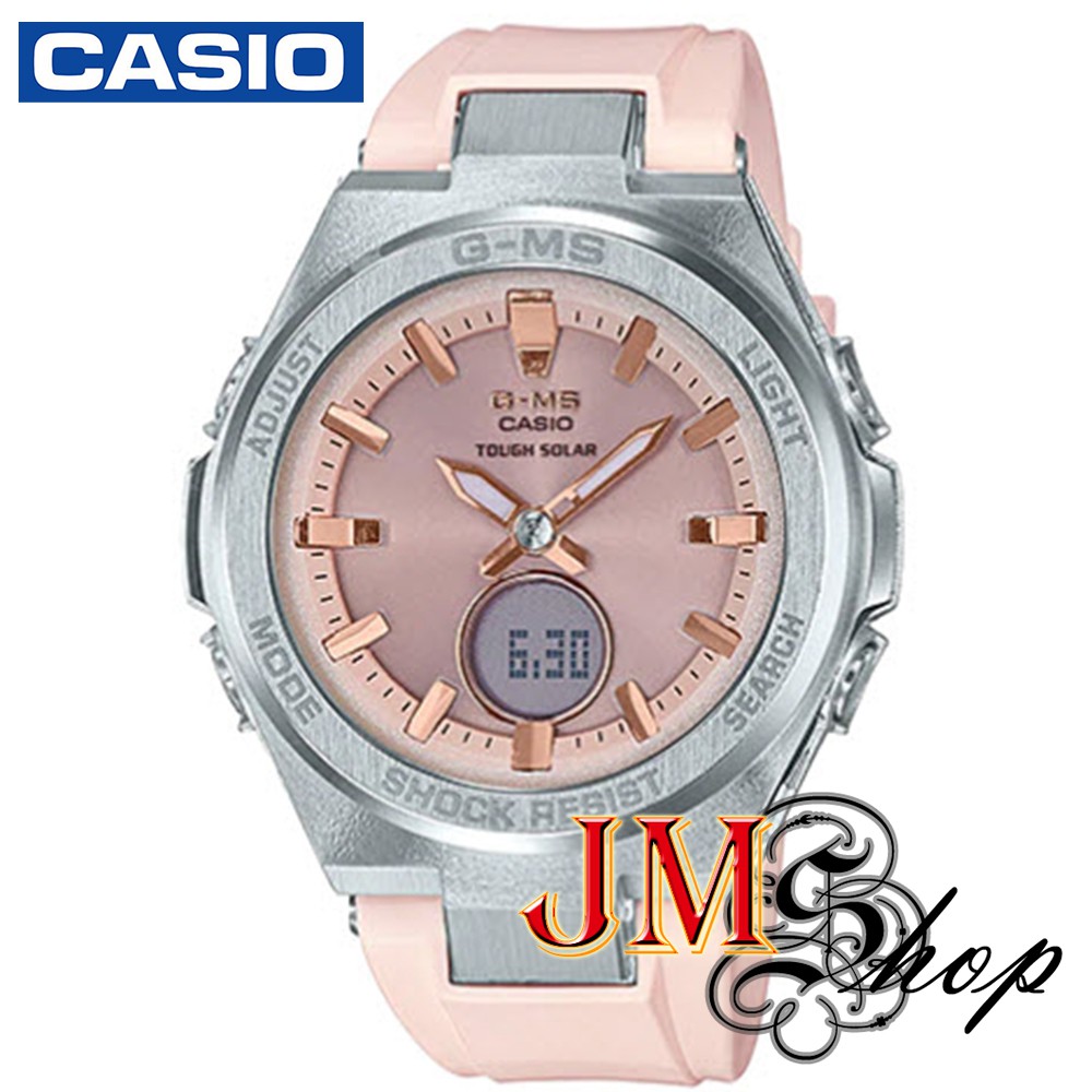 Casio Baby-g G-MS นาฬิกาข้อมือผู้หญิง สายเรซิ่น รุ่นMSG-S200-4ADR (สีชมพู)