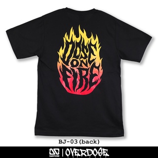 Overdose T-shirt เสื้อยืดคอกลม สีดำ รหัส BJ-03(โอเวอโดส)