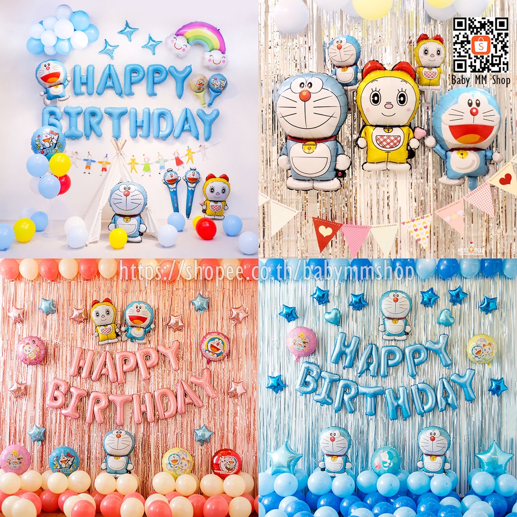 ลูกโป่งโดราเอมอน โดเรมี ฟอยล์ Doraemon Dorami ลูกโป่งวันเกิดโดเรม่อน - รูปที่ 2