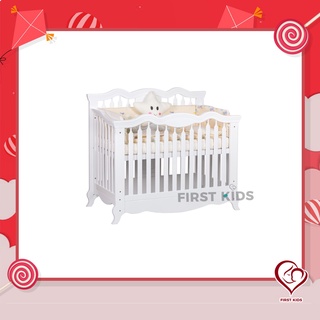 Baby Bed Zoom Premium 2 in 1 White washเตียงนอนเด็กอ่อน#firstkids#firstkidsthailand