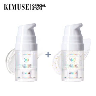 Kimuse ไพรเมอร์แต่งหน้า เนื้อแมตต์ ควบคุมความมัน ให้ความชุ่มชื้น ติดทนนาน และฟอยล์สีทอง สําหรับเดินทาง