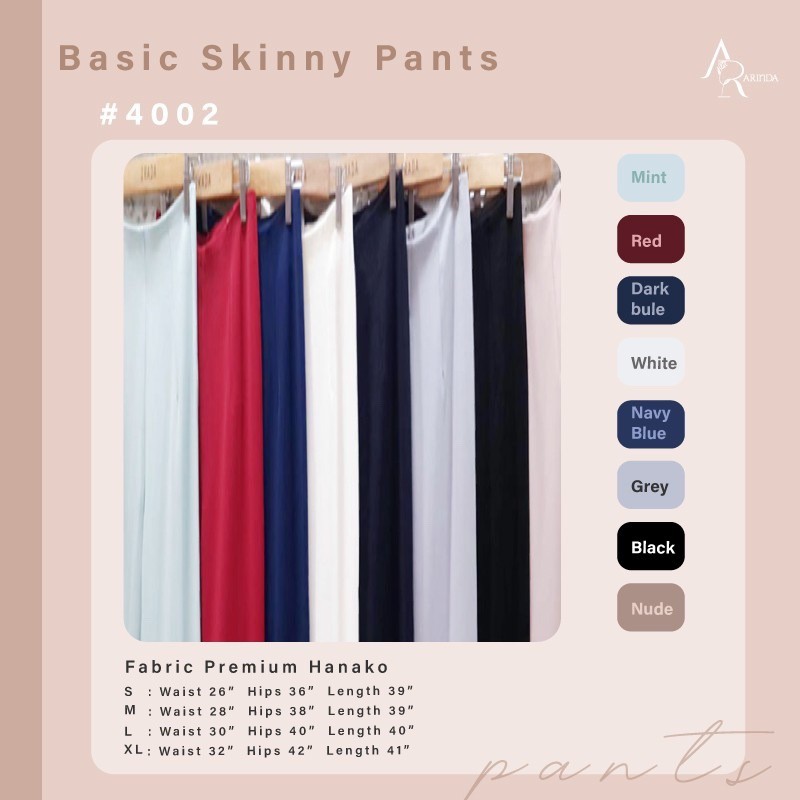 VILA.OFFICIAL - ส่งฟรีเคอรี่ Basic Skinny Pants #4002 ✨