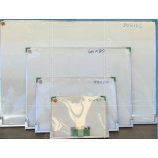 กระดานไวท์บอร์ด 60x80 ซม. / 80x120 ซม.ในชุดมี ปากกาไวท์บอร์ดสีน้ำเงิน + แปรงลบกระดาน 1 อัน