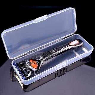 Razor Opbergdoos Mannen Scheerapparaat Case Scheermes Accessoires Transparante Scheermes Houder Opslag Reizen Plastic Case