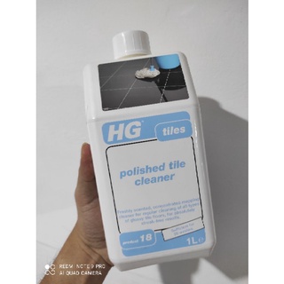 เอชจี ทำความสะอาดกระเบื้องผิวเงา(สตรีคฟรี) (HG polished tile cleaner) 1 ลิตร - น้ำยาสูตรเข้มข้น ทำความสะอาดพื้นแกรนิโต้