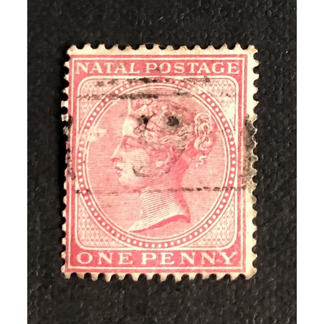 แสตมป์ประเทศอังกฤษ 1874 British Uk postage Queen Victoria one penny stamp used