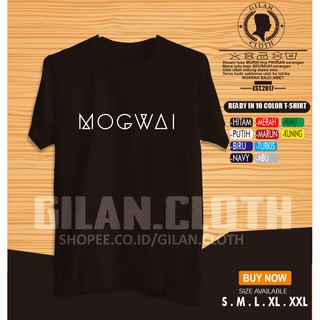 เสื้อคู่รัก - MogwaiBANDเสื้อผ้าเสื้อยืดโลโก้เพลง-ผ้าบ้า