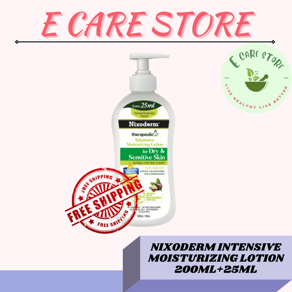 E Care Store NIXODERM INTENSIVE MOISTURIZING LOTION 200ML+25ML