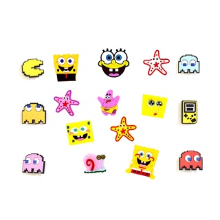 พร้อมส่ง กระดุมติดรองเท้า Croc Jibz Pins SpongeBob Bar DIY