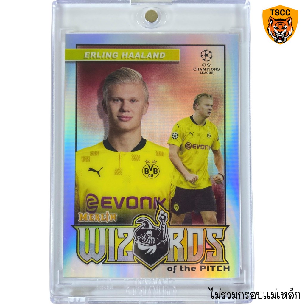 2020-21 Topps Merlin Chrome UEFA  W-EH Erling Haaland - Borussia Dortmund Wizards of the Pitch