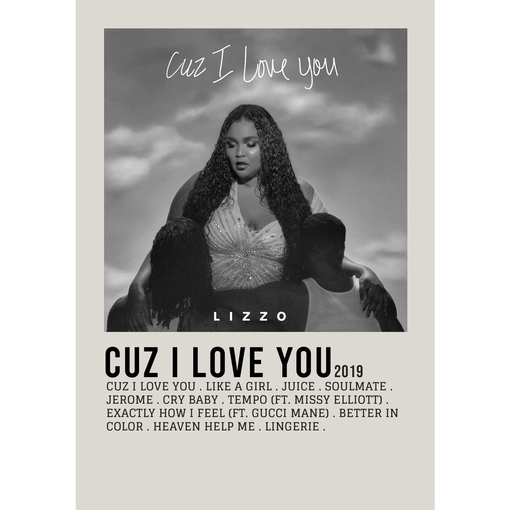 ปกโปสเตอร์ อัลบั้ม Cuz I Love You by Lizzo สําหรับห้อง/ผนัง