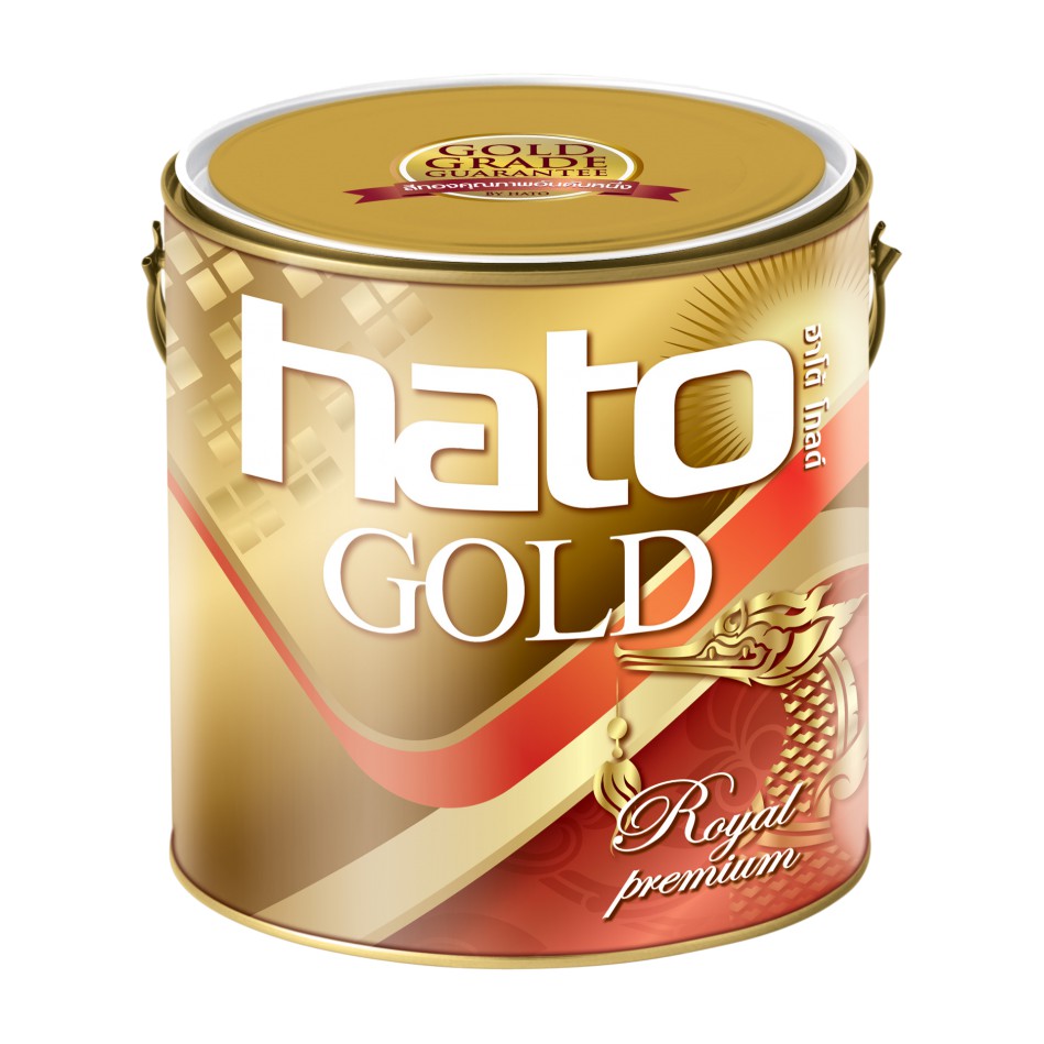 สีทอง HATO BJ9009 ฮาโต้ (สูตรนํ้ามัน) ทองเอมเพอเรอร์ ขนาด 3.785 ลิตร BJ-9009