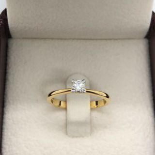 แหวนเพชรแท้เบลเยี่ยมคัตเม็ดเดี่ยว 9,900 บาท