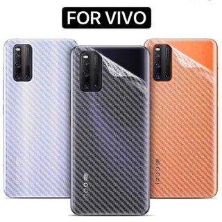 [ส่งจากประเทศไทย] ฟิล์มหลัง For Vivo Y12s.Y20.V20.V20SE.V20Pro ฟิล์มหลังลายเคฟล่า กันน้ำกันเหงื่อ กันรอยขีดข่วน