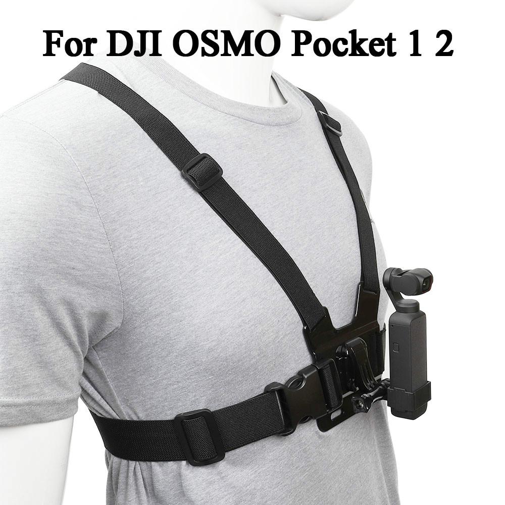 Chest Mount Harness Chesty สําหรับ DJI OSMO Pocket 1 2 กล้อง Gimbal Stabilizer พร้อมอะแดปเตอร์ผู้ถืออุปกรณ์เสริมกรณี