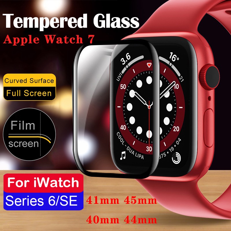 ฟิล์มกระจกกันรอยหน้าปัด สำหรับ iWatch 7 6 SE 44 มม 40มม ฟิล์มกระจกนิรภัย iWatch Series 7 6 se Screen