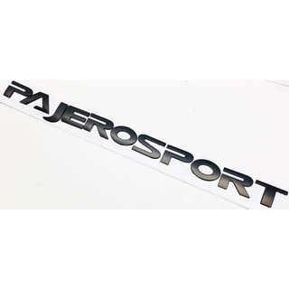 LOGO Pajero Sport 3D ดำด้าน สูง 4 CM. ใหญ่