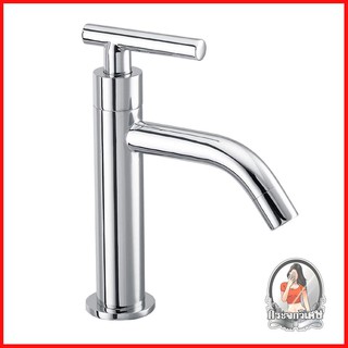 ก๊อกอ่างล้างหน้า ก๊อกน้ำ ก๊อกอ่างล้างหน้าเดี่ยว KARAT FAUCET KF-07-100-50 สีโครม 
 วัสดุผลิตจากทองเหลืองแท้ จึงมีความแข็