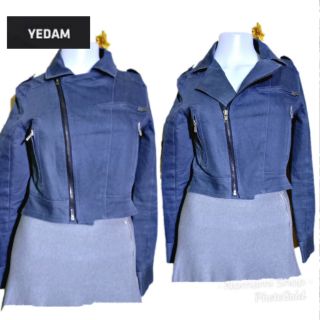 แบรนด์ Yedam Made in Korea เสื้อแจ็คเก็ต สีกรมท่า ไซส์ S อก 33"