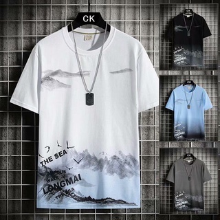 Short-sleeved T-shirt mens summer fashion top