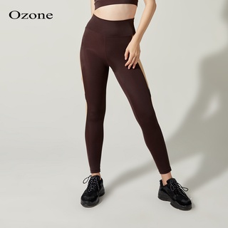 OZONE LEGGING กางเกงขายาว เลกกิ้ง สำหรับออกกำลังกาย สีน้ำตาล รุ่น WP5013 เสื้อกีฬาหญิง