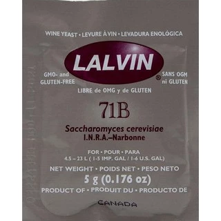 ยีสต์หมักไวน์ ทำไวน์ LALVIN 71B/ 71B-1122 EC-1118 K1V-1116