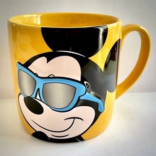 แก้วมิคกี้เมาส์ ลายแว่นนูน มัคการ์ตูน ดิสนีย์ HAVE A NICE DAY! สีเหลือง สวย Mickey Mouse Disney Mug Ceramic Yellow Cup