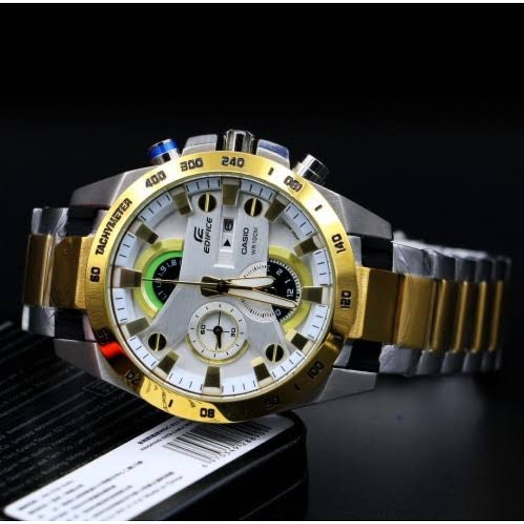 นาฬิกาข้อมือผู้ชาย Casio Edifice มีพรายน้ำ (เรืองแสงในที่มืด) รับประกัน 1 ปี Mgwatch