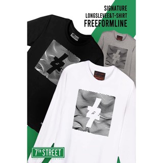 เสื้อยืดแขนยาว 7thStreet (ลาย  Free form line)รุ่น LAFF พร้อมส่ง ของแท้100%