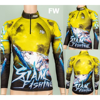 เสื้อตกปลา,ปั่นจักรยาน FW Yellow SIAM Fishing ป้องกันแสง UV