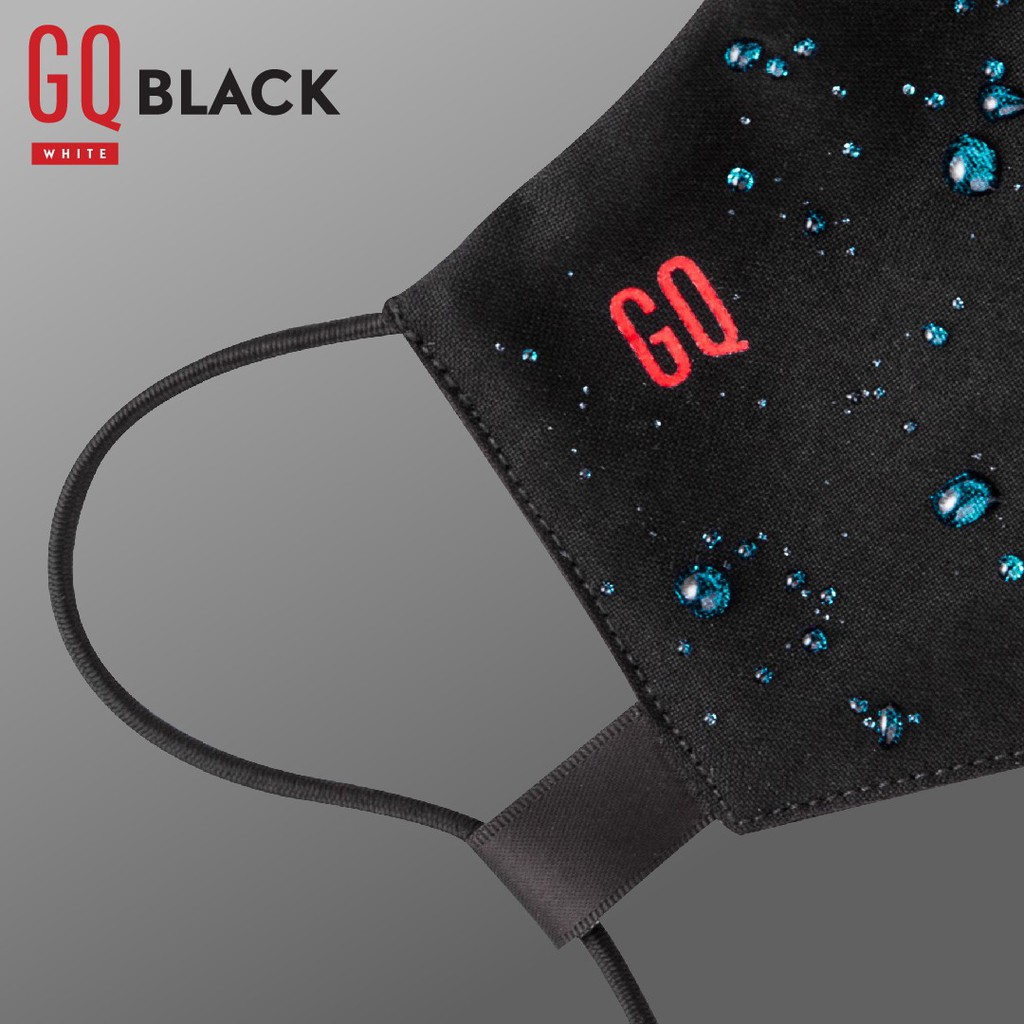 GQWhite™ Mask หน้ากากผ้า กันน้ำ สีดำ (หน้ากาก GQ Mask) #7